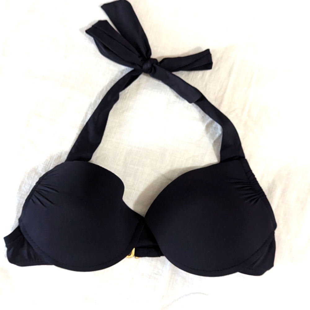 Mossimo Supply Co. Black Halter Bikini Top
